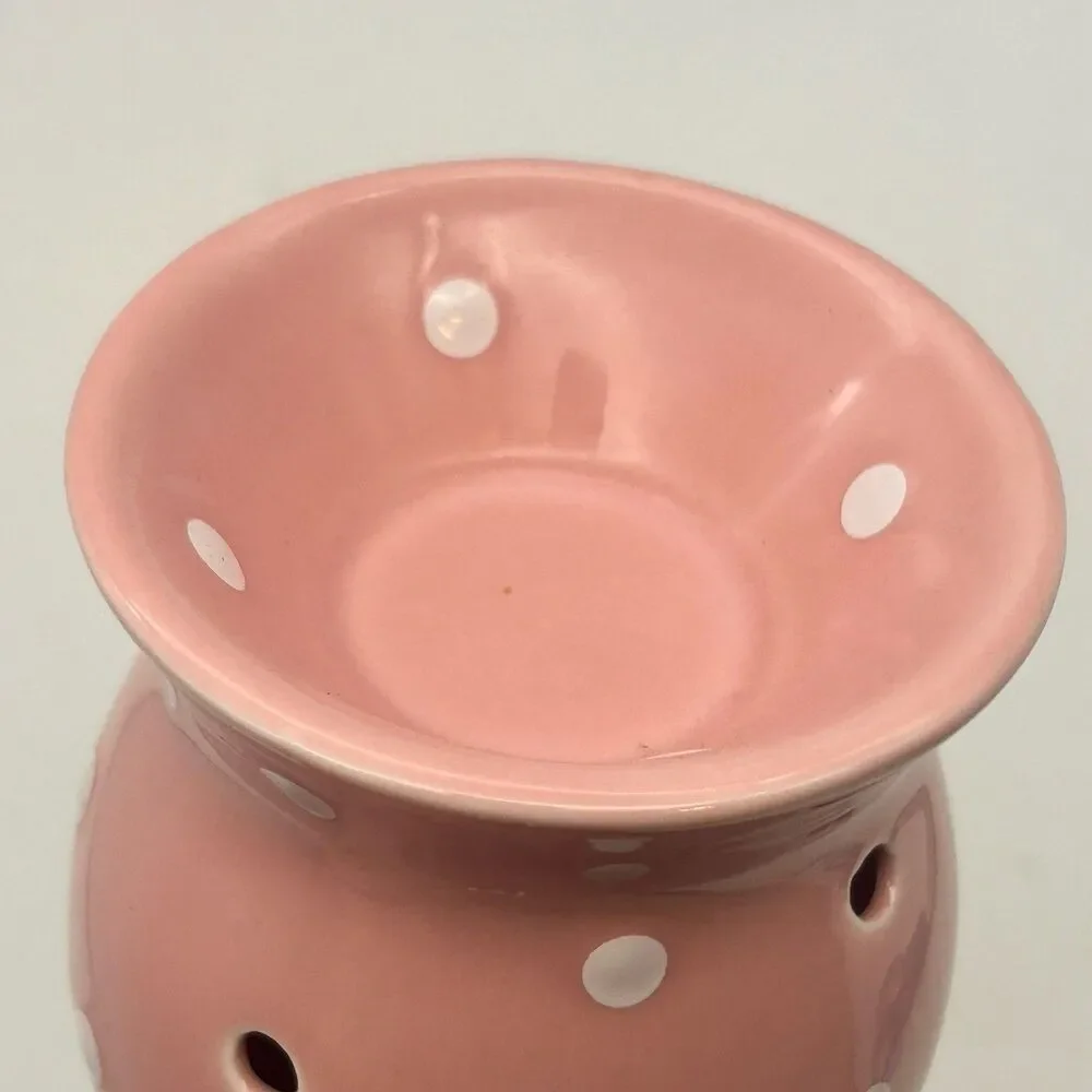 Scentsy Gumdrop Pink Polka Dot Mini Plug-In Wax Warmer Night Light (Retired)
